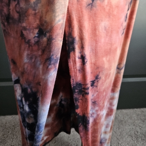 NWT Venus RUCHED TIE DYE MAXI DRESS Size Large - Picture 8 of 13